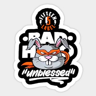 Radhoo Unblessed Sticker